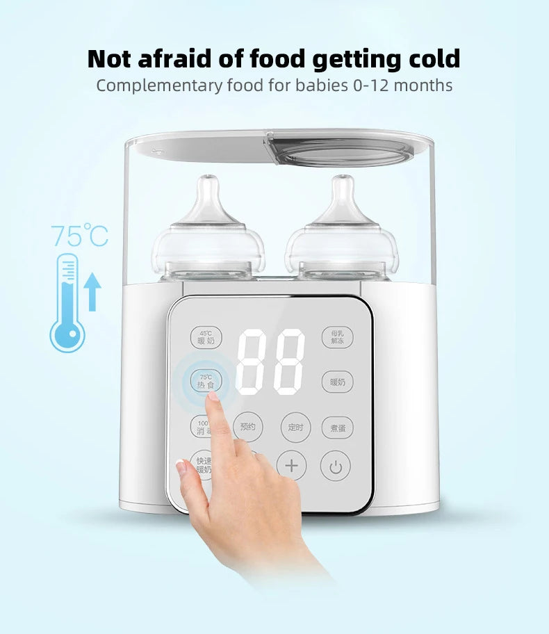 Baby Feeding Bottle Warmer Multi Function Fast Baby Food Heater Baby Milk Warmer Steriliser with Accurate Temp Control