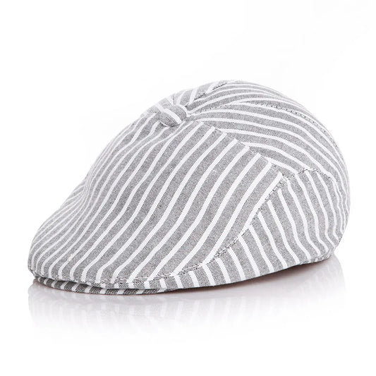 Beret Baby Hat Solid Color Cotton Linen England Style Baby Cap Adjustable Children Hats For Child Beret Kid Hat For 0-5 Years