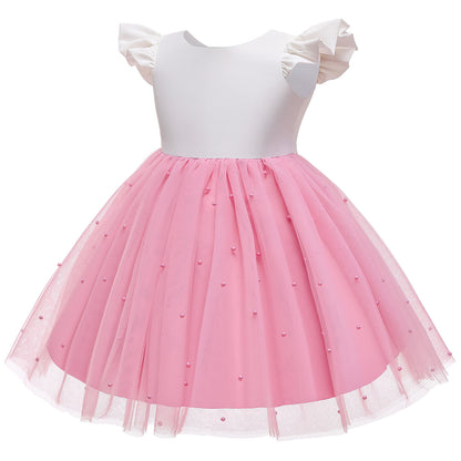 Mädchen Formelle Hochzeit Party Kleid für 1-5 Jahre Säugling Geburtstag Taufe Spitze Elegantes Kleid Weihnachtsblumenkleider für Baby Mädchen