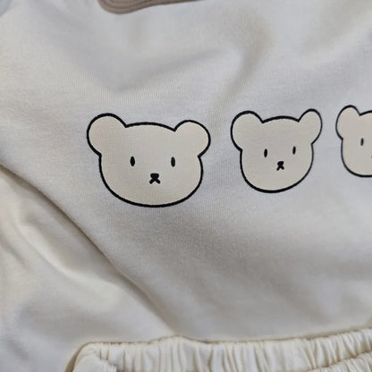 Summer Tracksuits Cute Bear Print T-shirt+Short Child New Casual Sports Clothes Sets Babies Fashion T-shirt Trendy 2 Piece/Sets