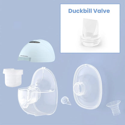 Duckbill Valves Wearable Breast Pump Accessories Replacement, Fit for S32/S21/S18, 2 PCS