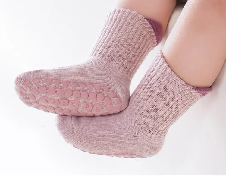 Lawadka 3 Paare/los Baumwolle kinder Socken Für Mädchen Jungen Solide Kinder Junge Mädchen Socken Nicht-slip 0-5T Casual Baby Kleinkind Socke 2024