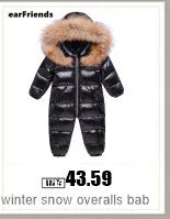 winter snow overalls baby wear clothing clothes snowsuit duck down jacket for kids girl coat Park infant overcoat boy jumpsuit