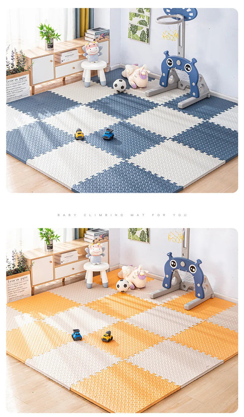 Tatame Gym für Babys Spielmatte Aktivitätenmatte für Babymatte 6-teiliges Spielmatten Spielzimmermatte Spielmatten Bodengeräuschmatte Puzzlematte