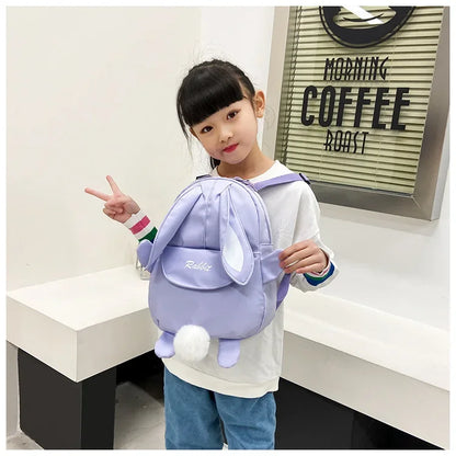 New Fashion Children School Bags Bunny Portable Backpacks Kids Travel Rucksacks Cute Boys and Girls School Book Backpack 20L