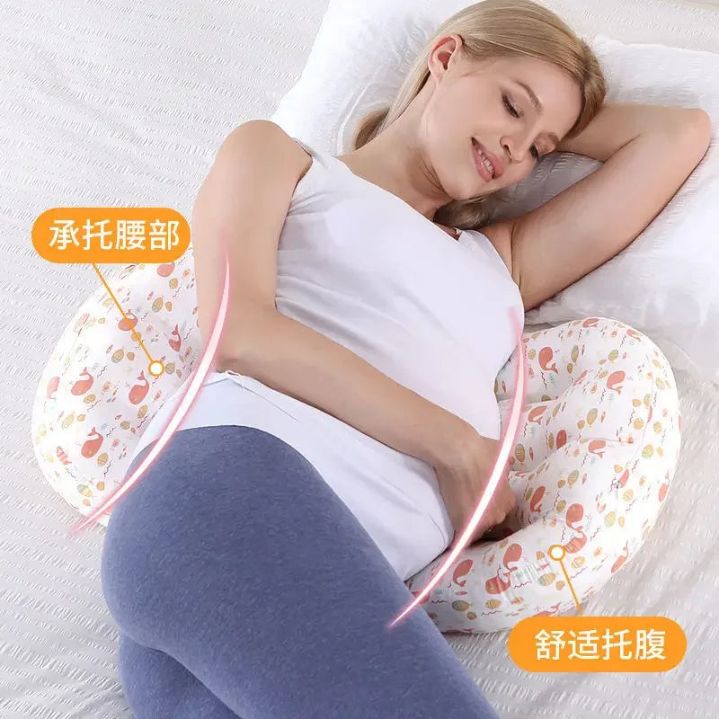 Cotton Waist Maternity Pillow For Pregnant Women Pregnancy Pillow U Full Body Pillows To Sleep Pregnancy Cushion Pad Products