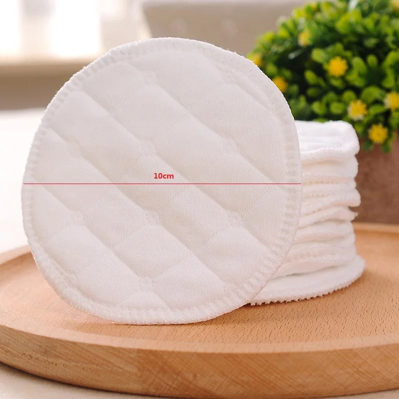 6/8/10pcs Reusable Nursing Breast Pads Washable Soft Absorbent Baby Breastfeeding Breast Cotton Pads for Pregnant Women