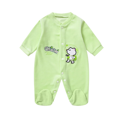 Neugeborenen Baby Kleidung Strampler Jungen Mädchen Bodys Baby Footies Homedress Pyjama Soild Overall 0-9 Monate Baby Kleinkind Nachtwäsche