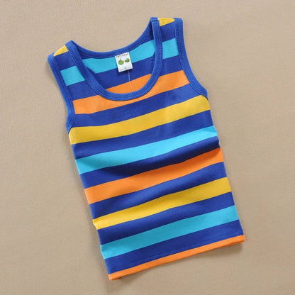 2022 Summer Striped Tank Top for Girls - Cotton Undershirt Camisole