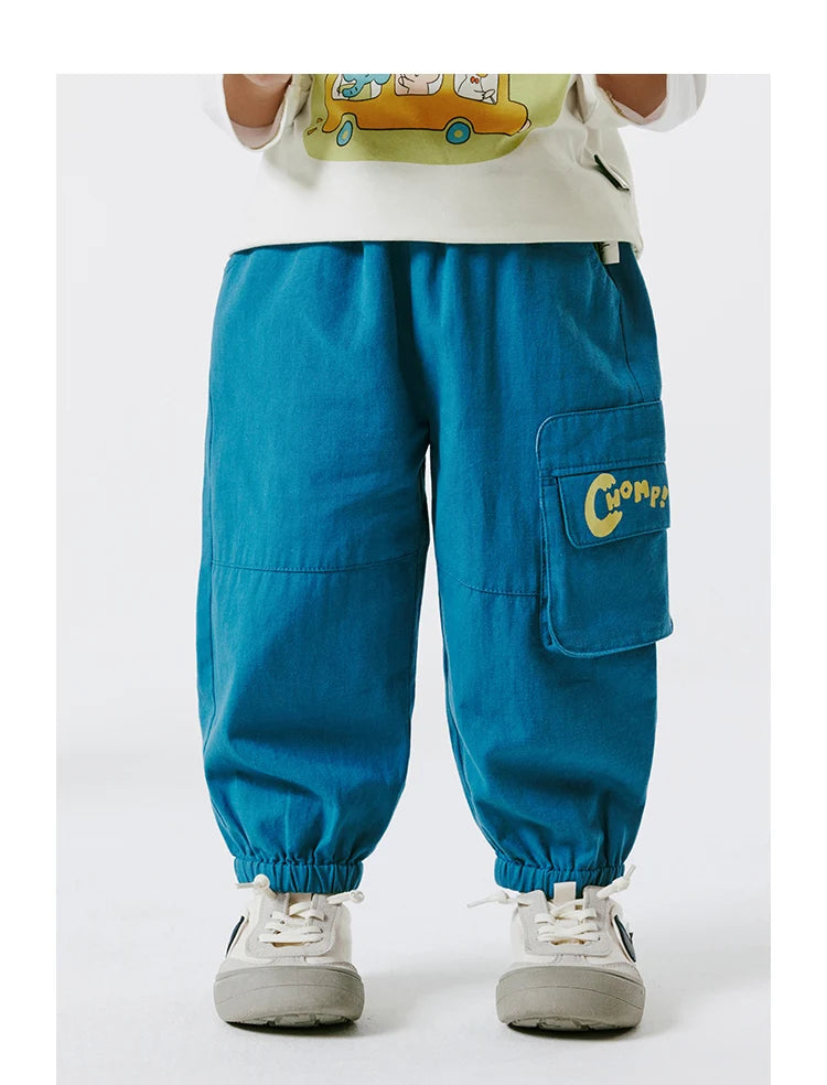 Amila Baby Hose 2024 Frühjahr Neue Jungen Kinder Modische Casual Einfarbig Vielseitige Cargohose