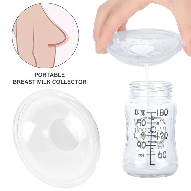 Portable Breast Milk Collector Leakage Prevention And Overflow Prevention Baby Feeding Milk Protect Nipples Collect Breastmilk