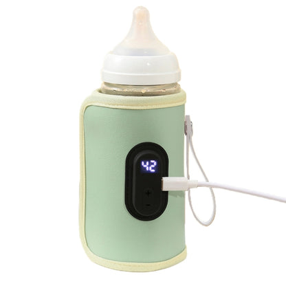 Portable Milk Bottle Warmer Bag Case 20 Temp Level Baby Feeding Bottle Insulation Sleeve Heating Cover Travel Essential