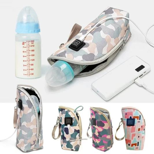 Babyflaschenwärmer 3-Gang-Einstellung Babyflaschen-Tassenwärmer Auto Tragbarer USB-Flaschenwärmer Baby und Kinder Outdoor-Reisen