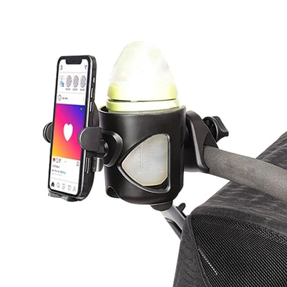 Cup Holder For Stroller Phone Holder Milk Bottle Support For Outing Anti-Slip Design Universal Pram Baby Stroller Accessories