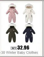 Winter Schnee Overalls Babykleidung Kleidung Schneeanzug Entendaunenjacke für Kinder Mädchen Mantel Park Säuglingsmantel Jungen Overall