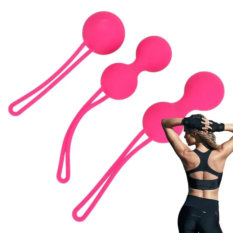 Pelvic Floor Strengthening Device Silicone Muscles Tightening Training Kit Massage Ball 3Pcs Pelvic Muscle Exerciser Pelvic