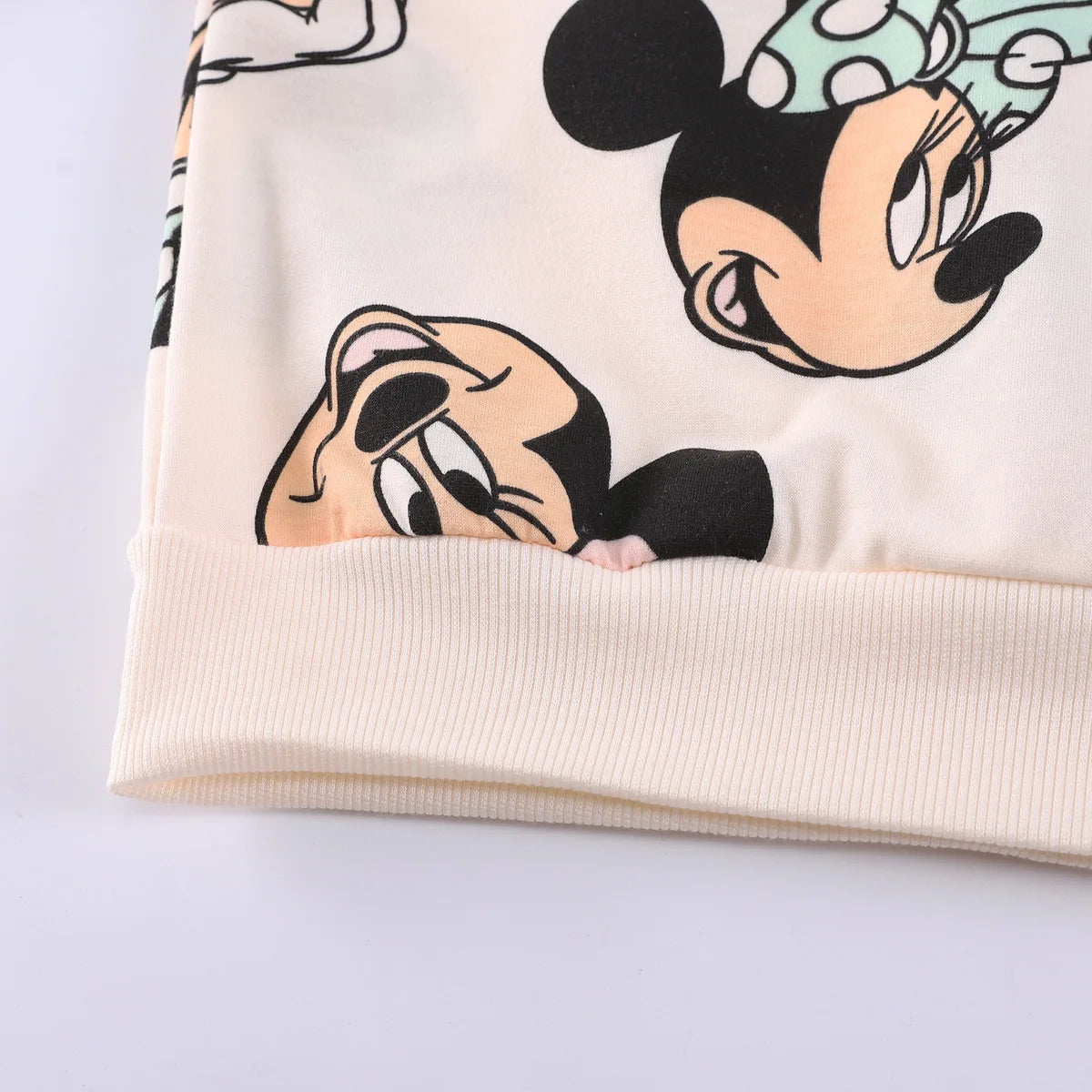 Disney Minnie Maus Kapuzenpullover 2-teiliges Set für Kinder Mädchen Herbst Langarm Kapuzenpullover Set Kinder Freizeitkleidung Outfits