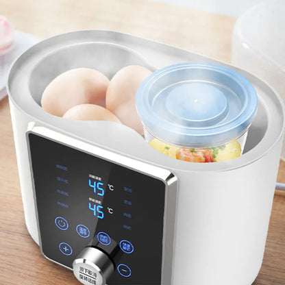 Multifunktions-Babyflaschenwärmer, Heiz- und Sterilisator, 8-in-1-Schnellmilchwärmer mit Timer, für Muttermilch oder Milchnahrung, für 2 Flaschen