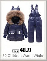 winter snow overalls baby wear clothing clothes snowsuit duck down jacket for kids girl coat Park infant overcoat boy jumpsuit