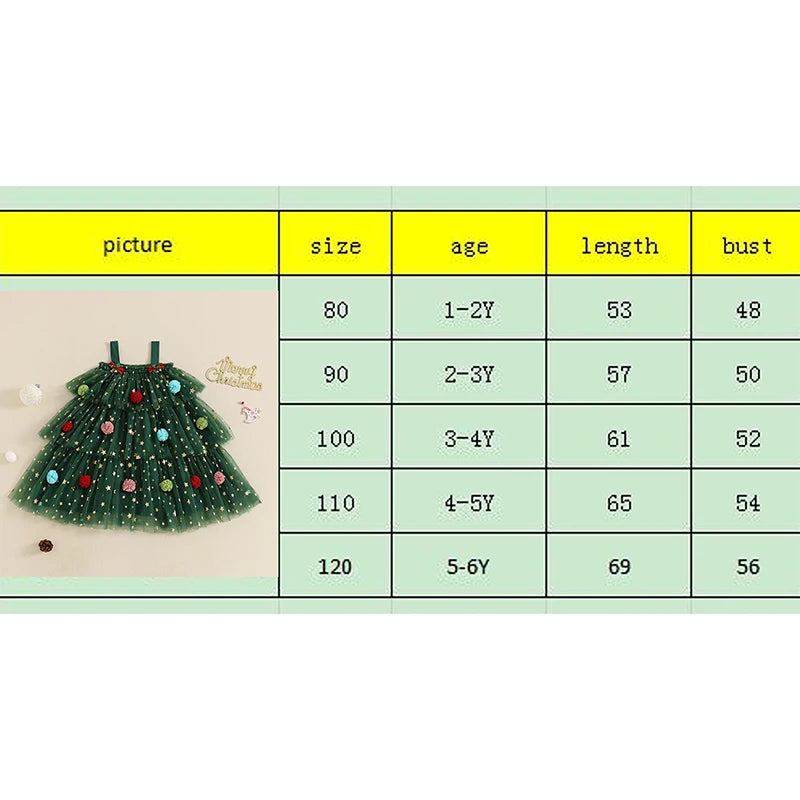 FOCUSNORM 1-6Y Little Girls Christmas Dress Strap Sleeveless Star Print Lace Layered Tulle Sundress with Plush Ball Hat