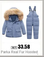 Children Clothing Set Hooded Parka Boy Baby Overalls toddler Girl Clothes Winter Warm Down Jacket Kids dinosaur Coat Snowsuit