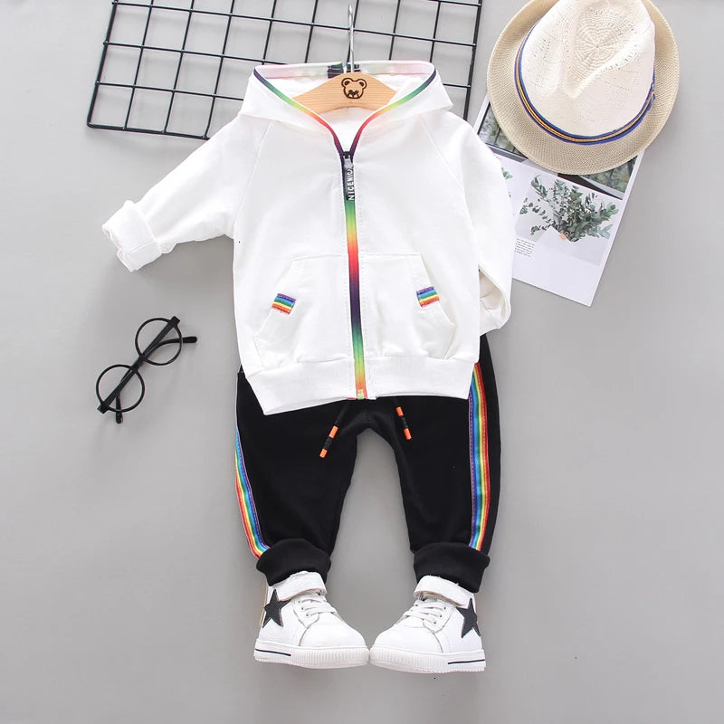 Frühling Herbst Baby Mädchen Kleidung Anzug Jungen Outfits Kinder Mit Kapuze Jacke Hosen 2 Teile/sätze Kleinkind Sport Kostüm Kinder Trainingsanzüge