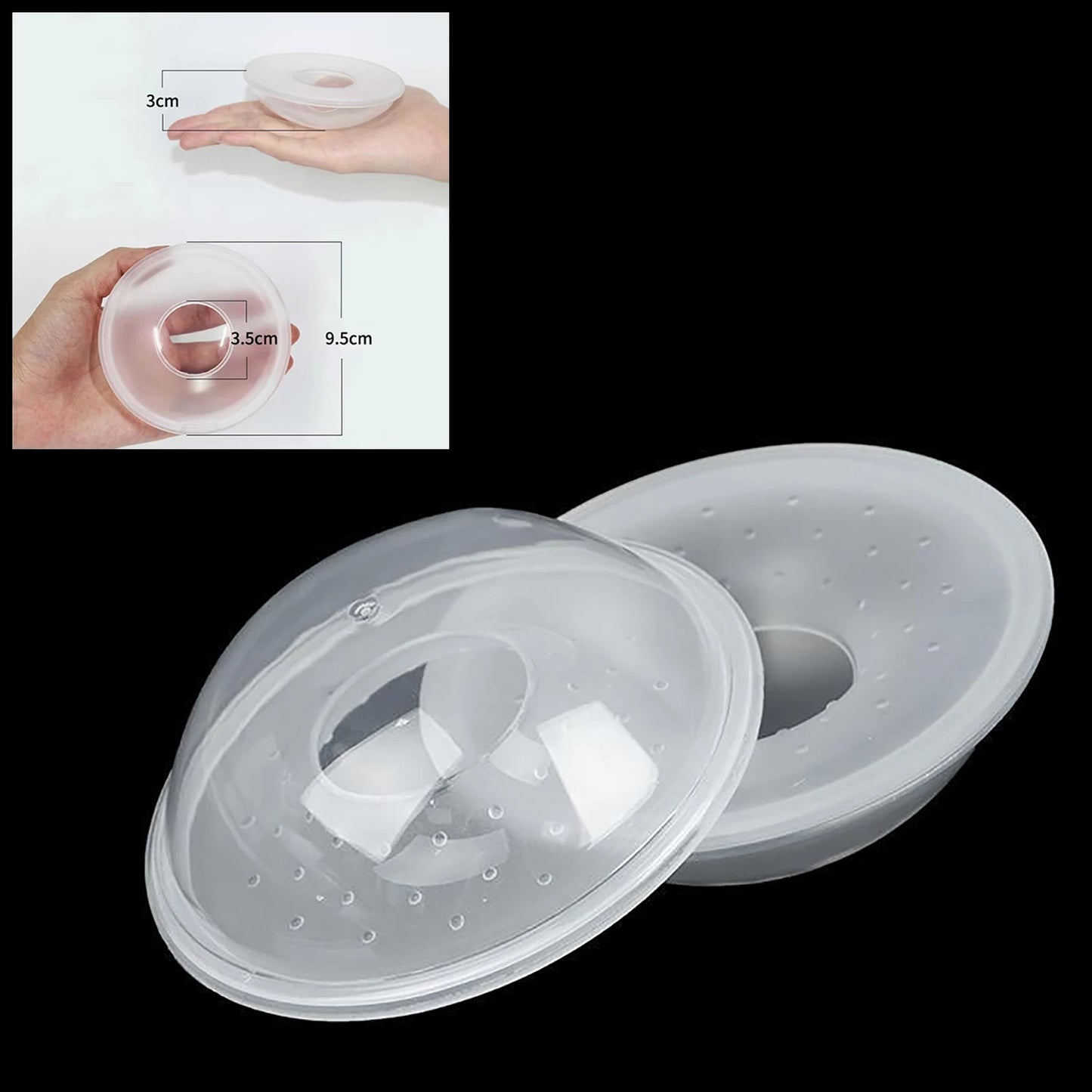 Wearable silicone breast milk collection case, convenient to use, avoiding awkward wet clothes during lactation,BPA FREE