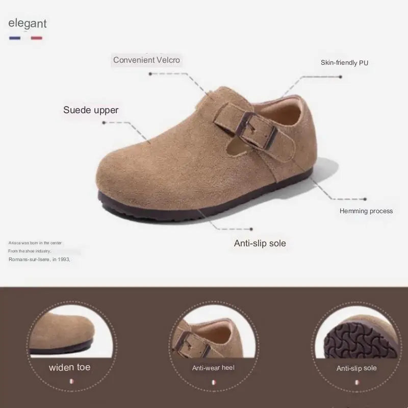 RUIZUSTOCK Fleece Elastic Clogs for Children,Baby Boys Girls Plush Slipper,Prewalker Winter Warm Soft Sole Casual Shoes