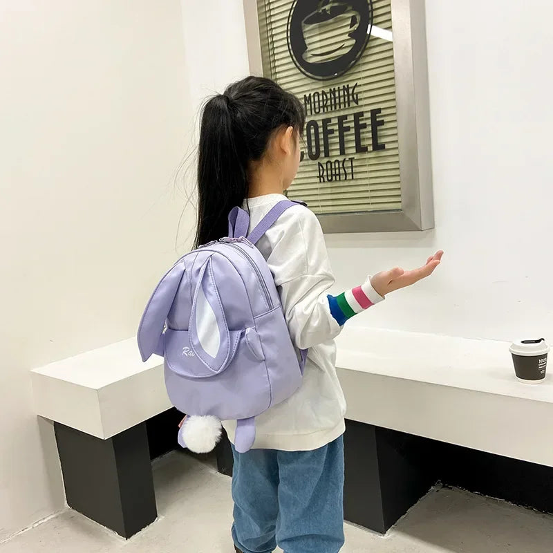 New Fashion Children School Bags Bunny Portable Backpacks Kids Travel Rucksacks Cute Boys and Girls School Book Backpack 20L