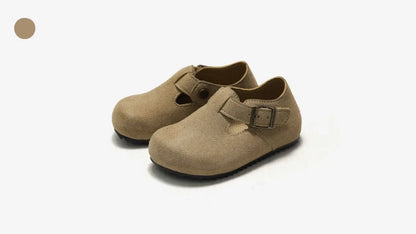 RUIZUSTOCK Fleece-Clogs für Kinder, elastische Baby-Plüsch-Hausschuhe für Jungen und Mädchen, Lauflernschuhe, warme Winter-Freizeitschuhe mit weicher Sohle