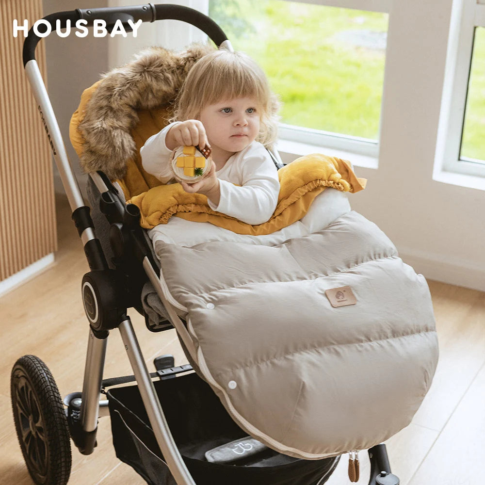 Winter Baby Stroller Footmuff 0-36 Months Windproof Warm Envelope For Universal Pram Outside Travel Baby Stroller Accessories