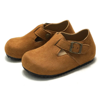 RUIZUSTOCK Fleece-Clogs für Kinder, elastische Baby-Plüsch-Hausschuhe für Jungen und Mädchen, Lauflernschuhe, warme Winter-Freizeitschuhe mit weicher Sohle