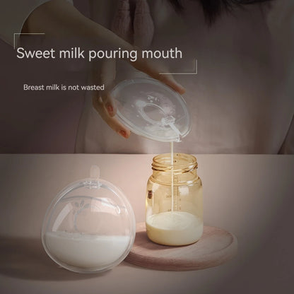 Wearable Milk Saver for Breastfeeding Manual Breastmilk Collector Silicone Breast Shell Milk Catcher for Collecting Breastmilk