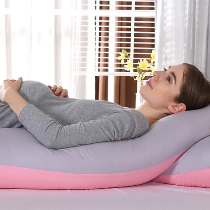 Washable Pillow Cover for Full Body Maternity Pregnancy U Shape Pillow