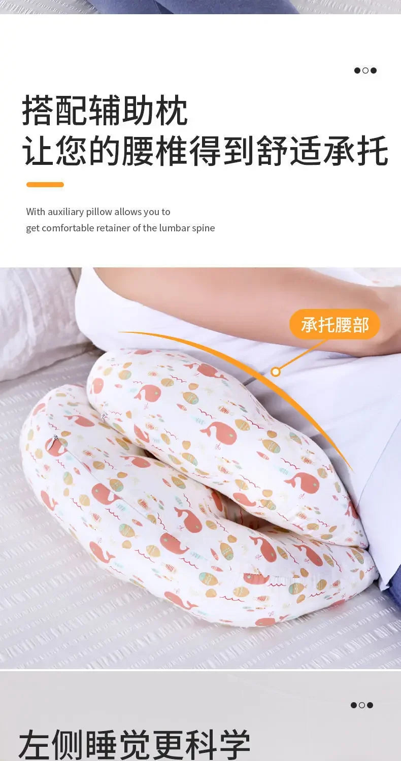 Cotton Waist Maternity Pillow For Pregnant Women Pregnancy Pillow U Full Body Pillows To Sleep Pregnancy Cushion Pad Products