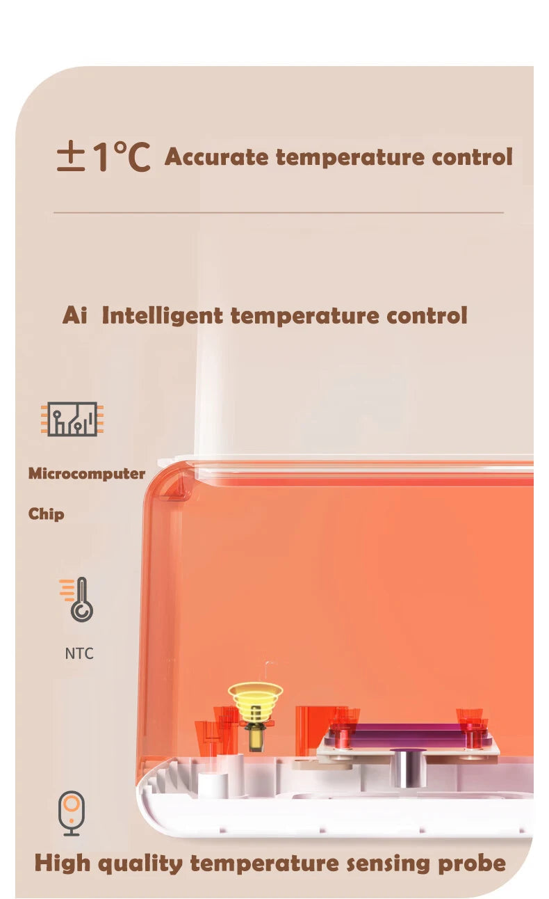 Fläschchenwärmer und Sterilisatoren für Neugeborene mit Timer, genaue Temperaturregelung, Lebensmittel-/Milchwärmer, Babyzubehör