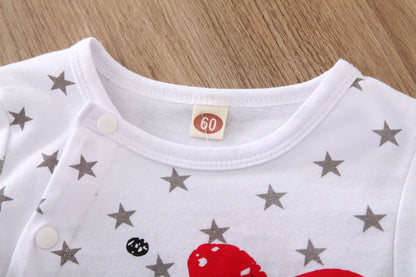 Newborn Baby Boy Girl Romper Long Sleeve Cotton Letter Print Jumpsuit Infant baby boy girl clothing Infant Pajama Outfits