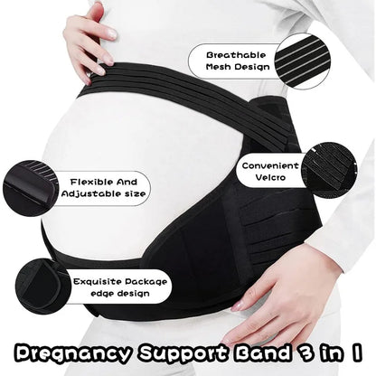 Breathable and Adjustable Pregnant Woman Support Belt Waist Support Waist Contraction Prenatal Belt  Postpartum Belt