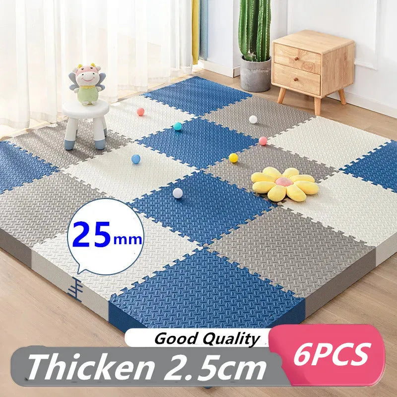 Tatame Gym für Babys Spielmatte Aktivitätenmatte für Babymatte 6-teiliges Spielmatten Spielzimmermatte Spielmatten Bodengeräuschmatte Puzzlematte