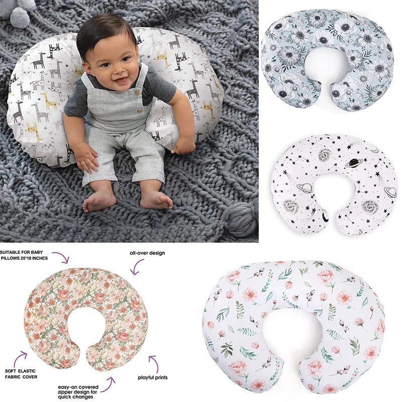 Maternity Breastfeeding Pillow Four Seasons Universal Soft Printed Infant Waist Support Cushion Pregnancy Women Feeding Pillows