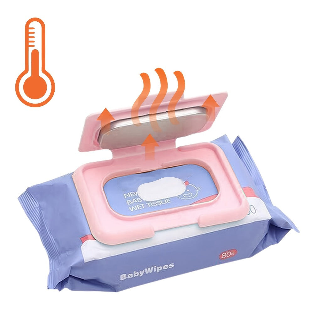 USB Mini Portable Baby Wipe Warmer and Baby Wet Wipes Dispenser Holder Reusable Baby Wipes Heater for Newborn Travel