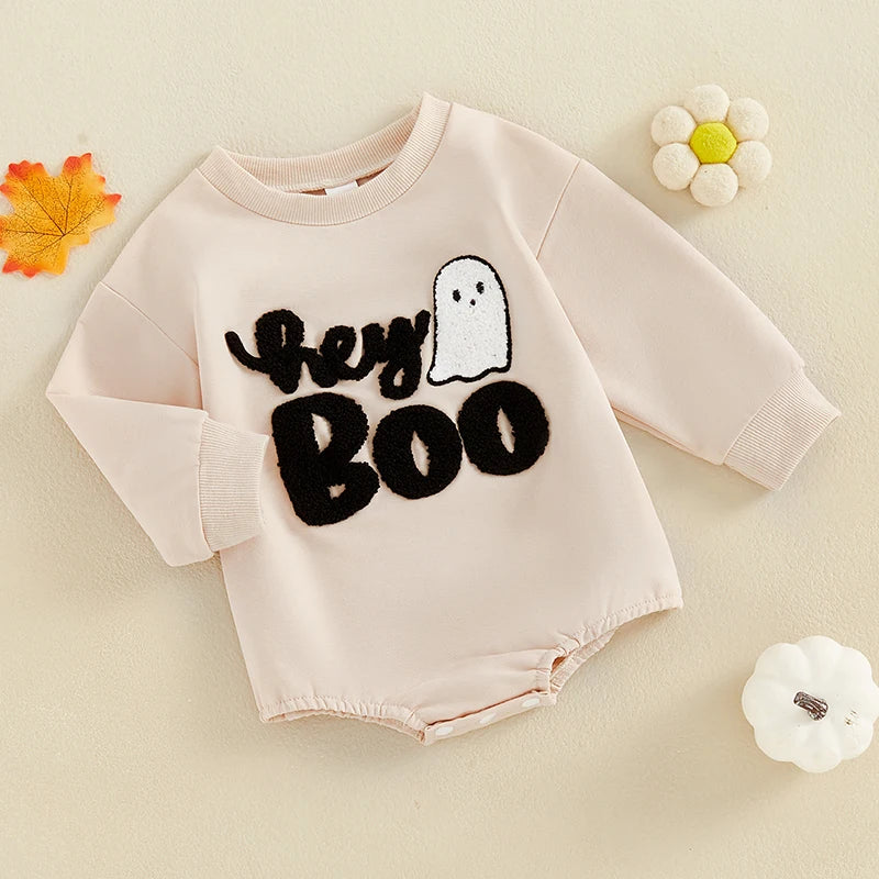 ma&baby 0-18M Halloween Newborn Infant Toddler Baby Boy Girl Romper Cute Ghost Long Sleeve Jumpsuit Costumes