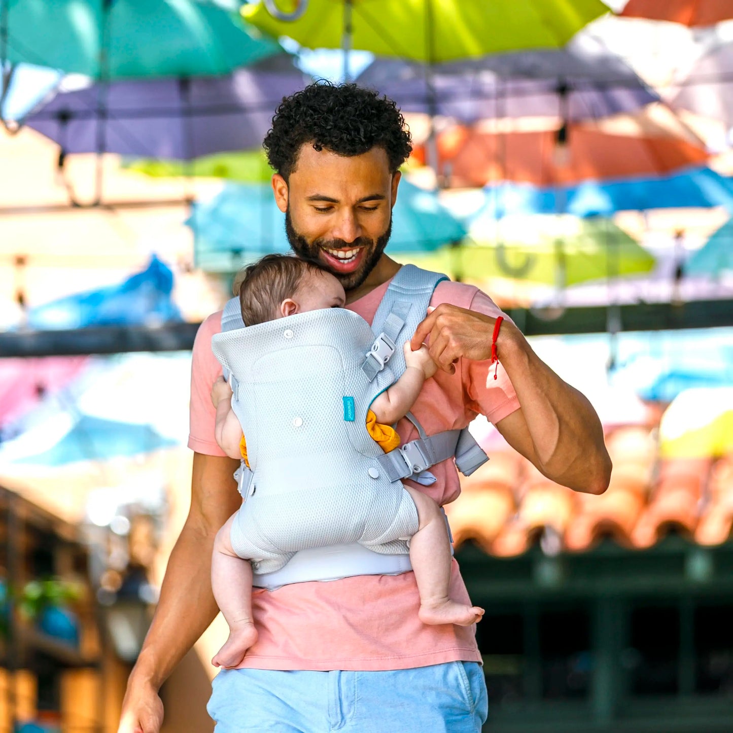 Babytrage - Ergonomische, fortschrittliche 4-in-1-Trage mit dem Gesicht nach innen und außen, Vorder- und Rückentrage für Neugeborene, Babytragegurt, Tragetuch für Kleinkinder