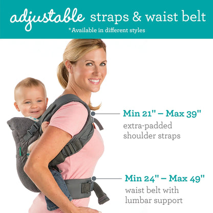 Baby Carrier-Ergonomic Advanced 4-in-1 Face-in and Face-out Front and Back Carry for Newborns Baby Carrier Strap Sling Infant