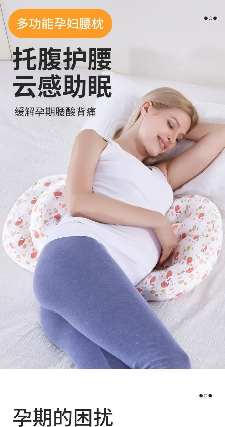 Cotton Waist Maternity Pillow For Pregnant Women Pregnancy Pillow U Full Body Pillows To Sleep Pregnancy Cushion Pad Products