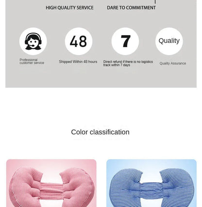 Multi-function U Shape Pregnant Women Sleeping Support Pillow Bamboo Fiber Cotton Side Sleepers Pregnancy Body Pillows For Mater