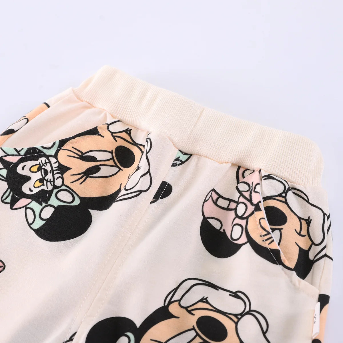 Disney Minnie Maus Kapuzenpullover 2-teiliges Set für Kinder Mädchen Herbst Langarm Kapuzenpullover Set Kinder Freizeitkleidung Outfits