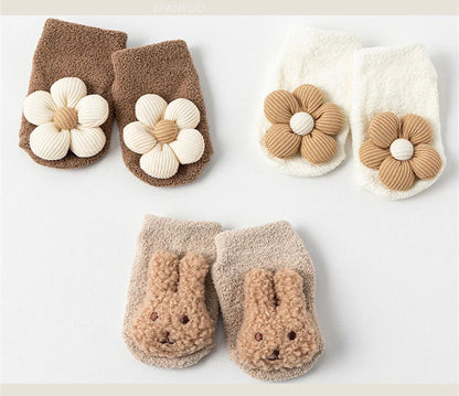 Cartoon Bear Rabbit Newborn Infant Warm Socks Autumn Winter Thickened Boys Girls Kids Sleep Socken Cute Baby Children Floor Sock