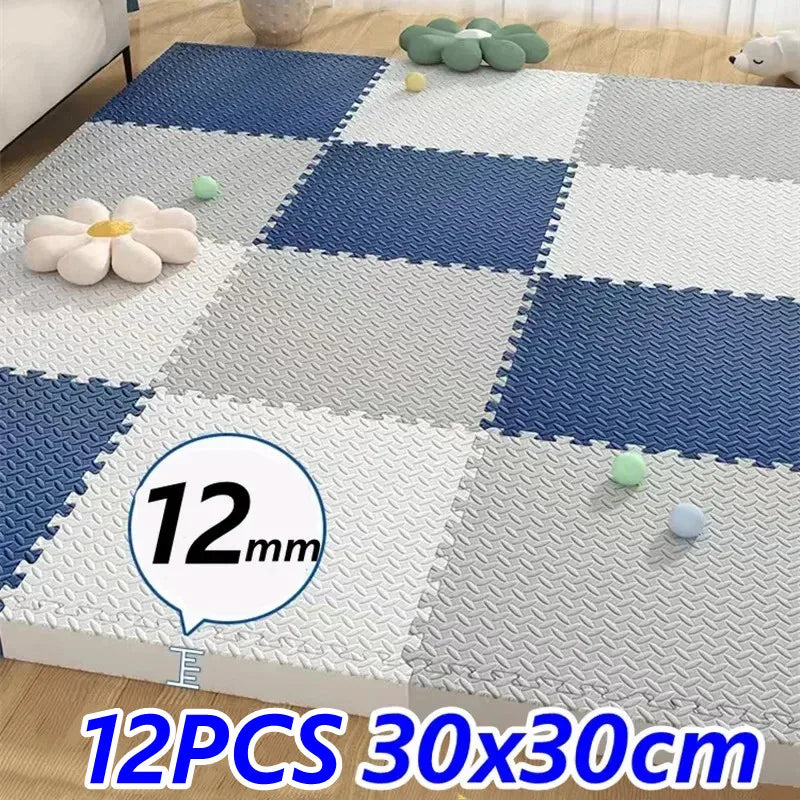 Activities for Play Mats 12PCS Baby Play Mat Thick 1.2cm Tatame Baby Mat Playroom Mat Floor Noise Mat Puzzle Mat Crawling Mat