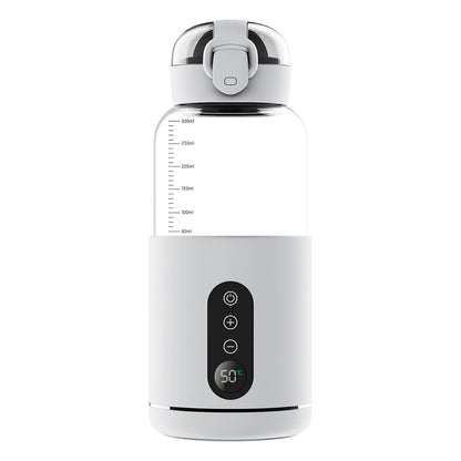 Portable Baby Milk Bottle Warmer USB Charge Temperature Adjustable & Display Wirelss Thermostat Electric Water Warmers Bottle